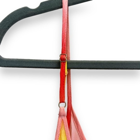 Aqua Swim Dress Womens Small Orange Yellow Tie Dye Maxi Cover Up Resortwear - Picture 5 of 9